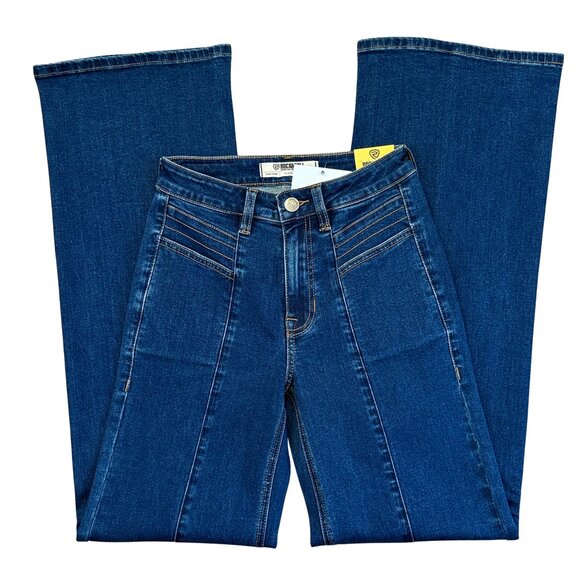NEW Rock & Roll Denim Highrise Relaxed Flare Jeans - Size 26x34 - Picture 1 of 8